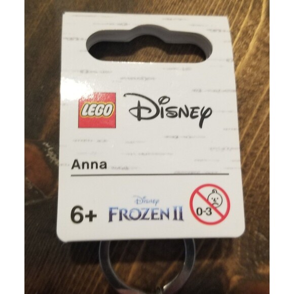 LEGO Disney Frozen 2 Anna V46 Minifigure Key Chain 853969 New with tag Over... - Picture 3 of 4
